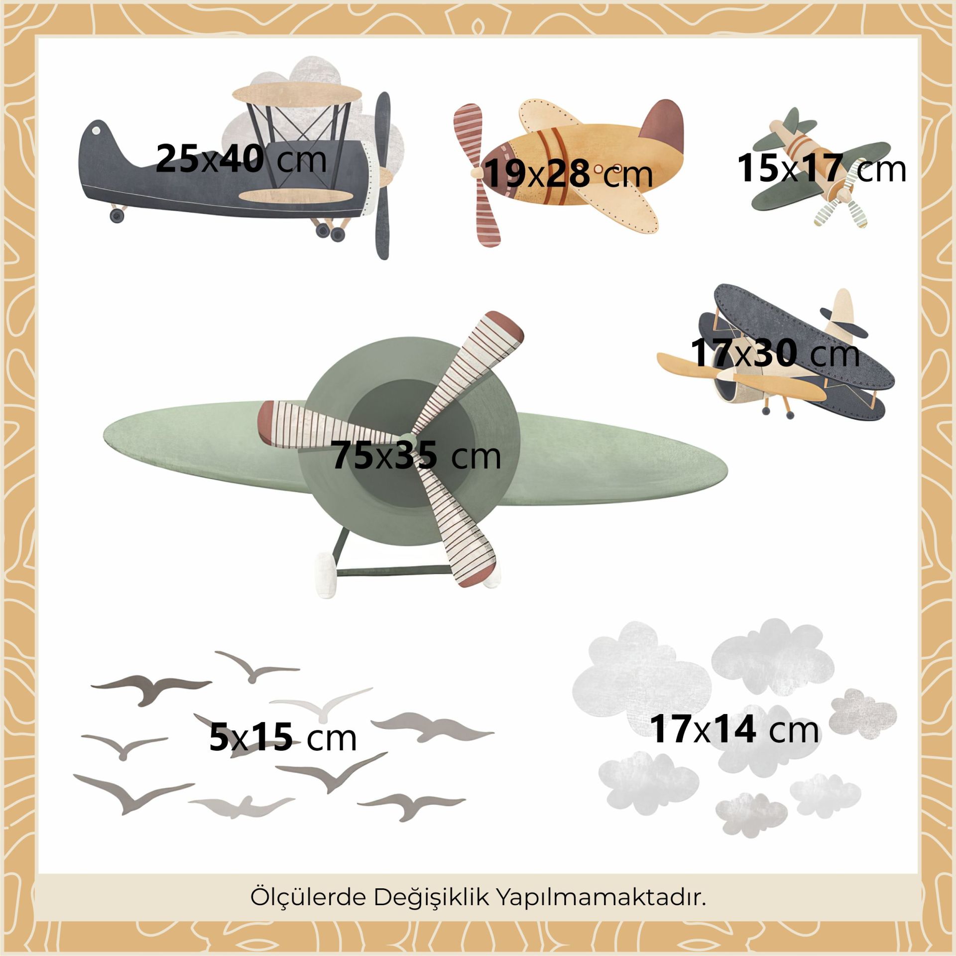 Uçaklar Sticker