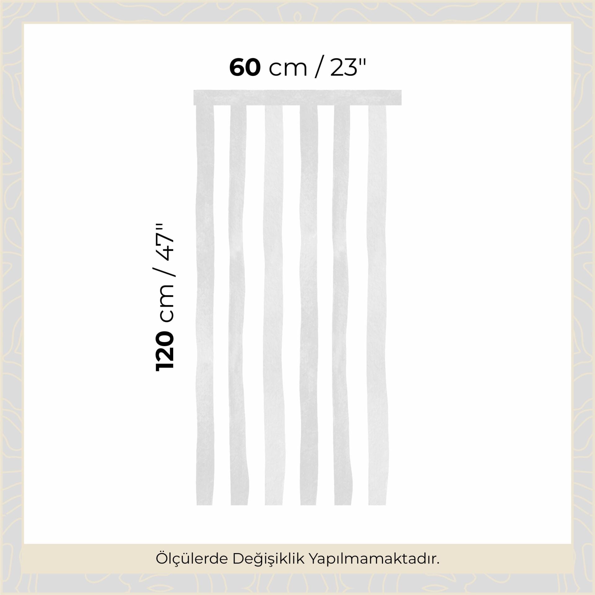 Sulu Boya Çizgiler Panel Sticker Gri