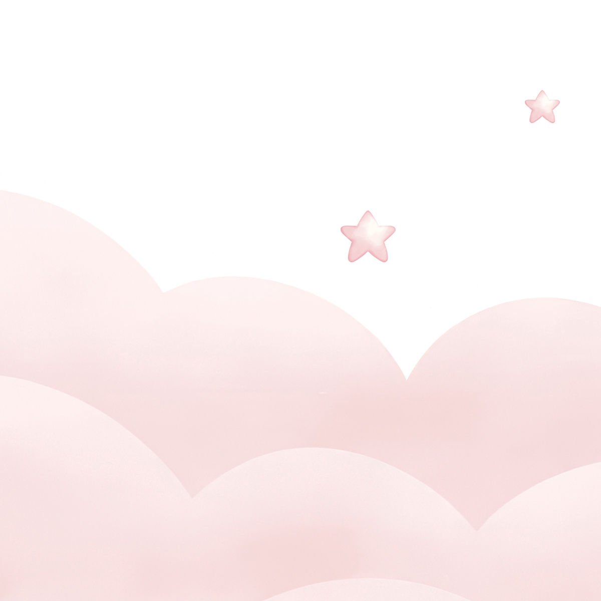 Pamuk Bulutlar ve Yıldızlar Duvar Kağıdı