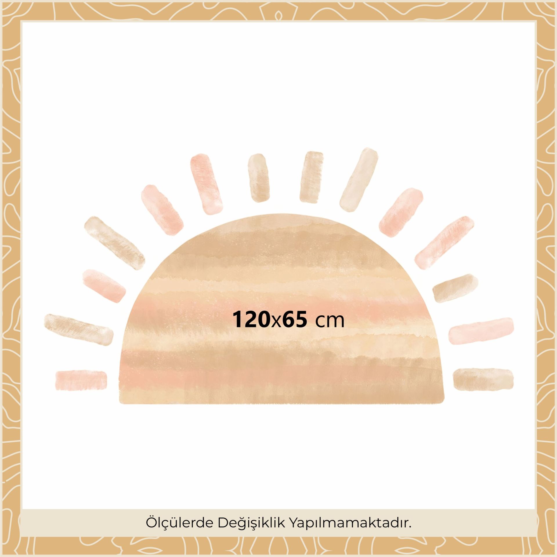 Pembe Geçişli Güneş Sticker