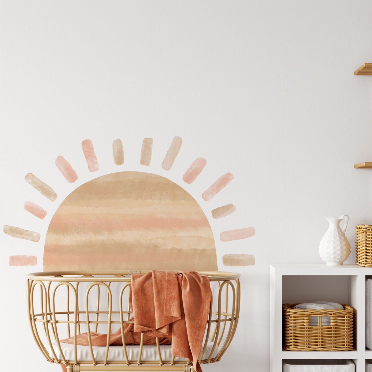 Pembe Geçişli Güneş Sticker