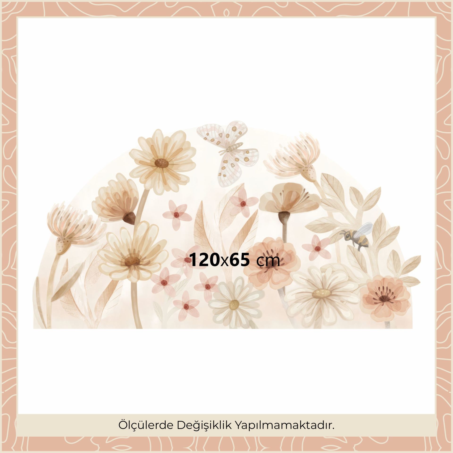 Sulu Boya Çiçekler Sticker