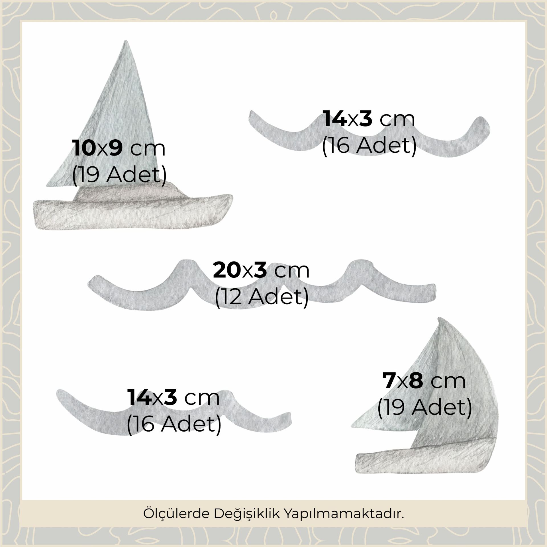 Yelkenli ve Dalgalar Sticker