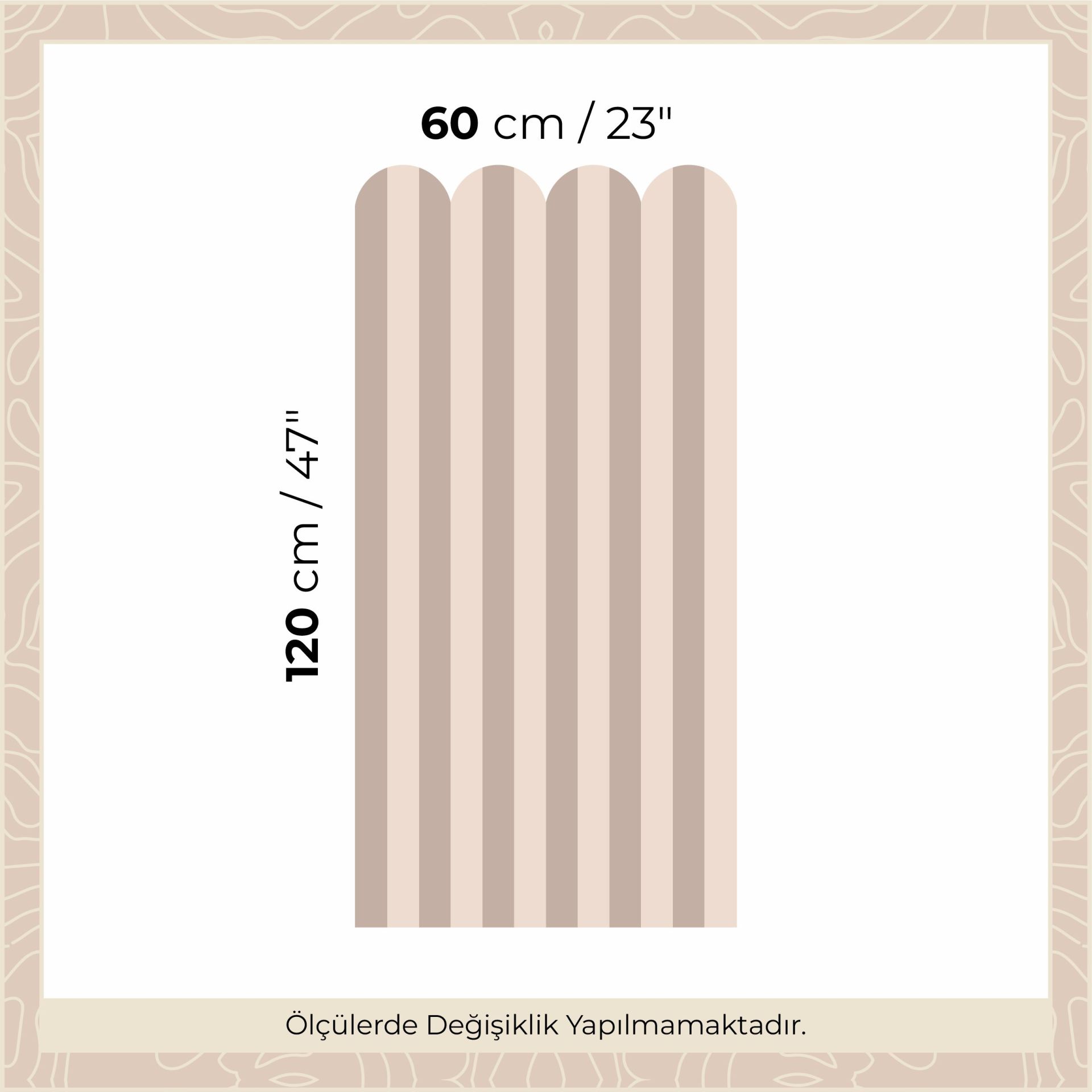 Peel & Stick İki Renk Fırfırlı Panel Sticker 2