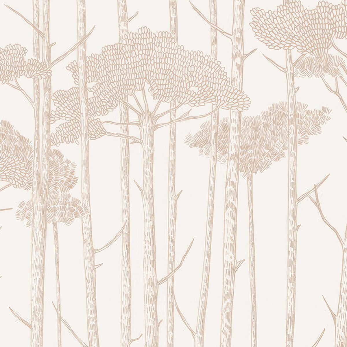 Çizgisel Ağaçlar Duvar Kağıdı