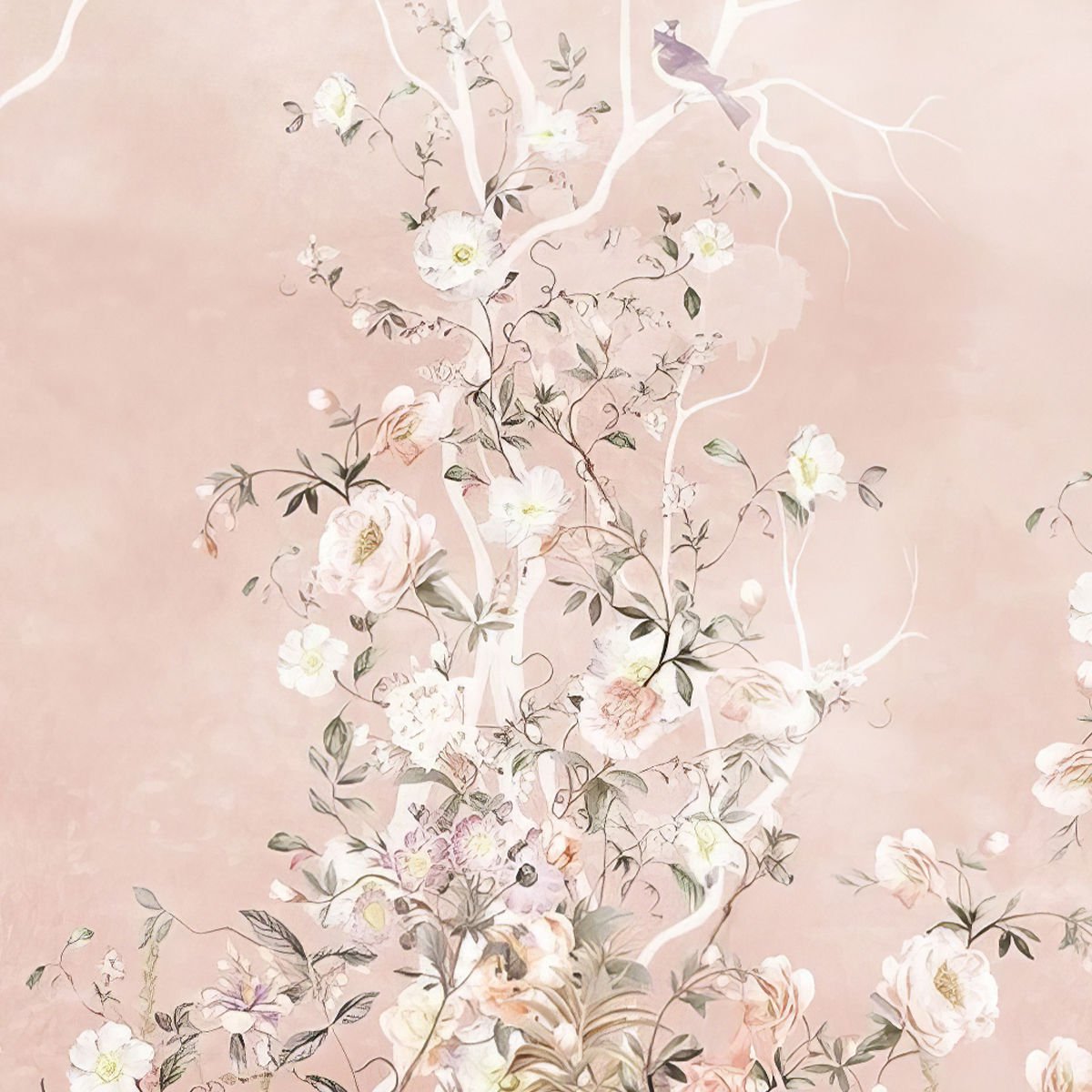 Pembe Gökyüzü ve Güller Duvar Kağıdı