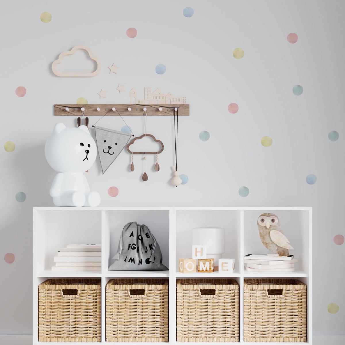 4 Renk Puantiyeler Sticker