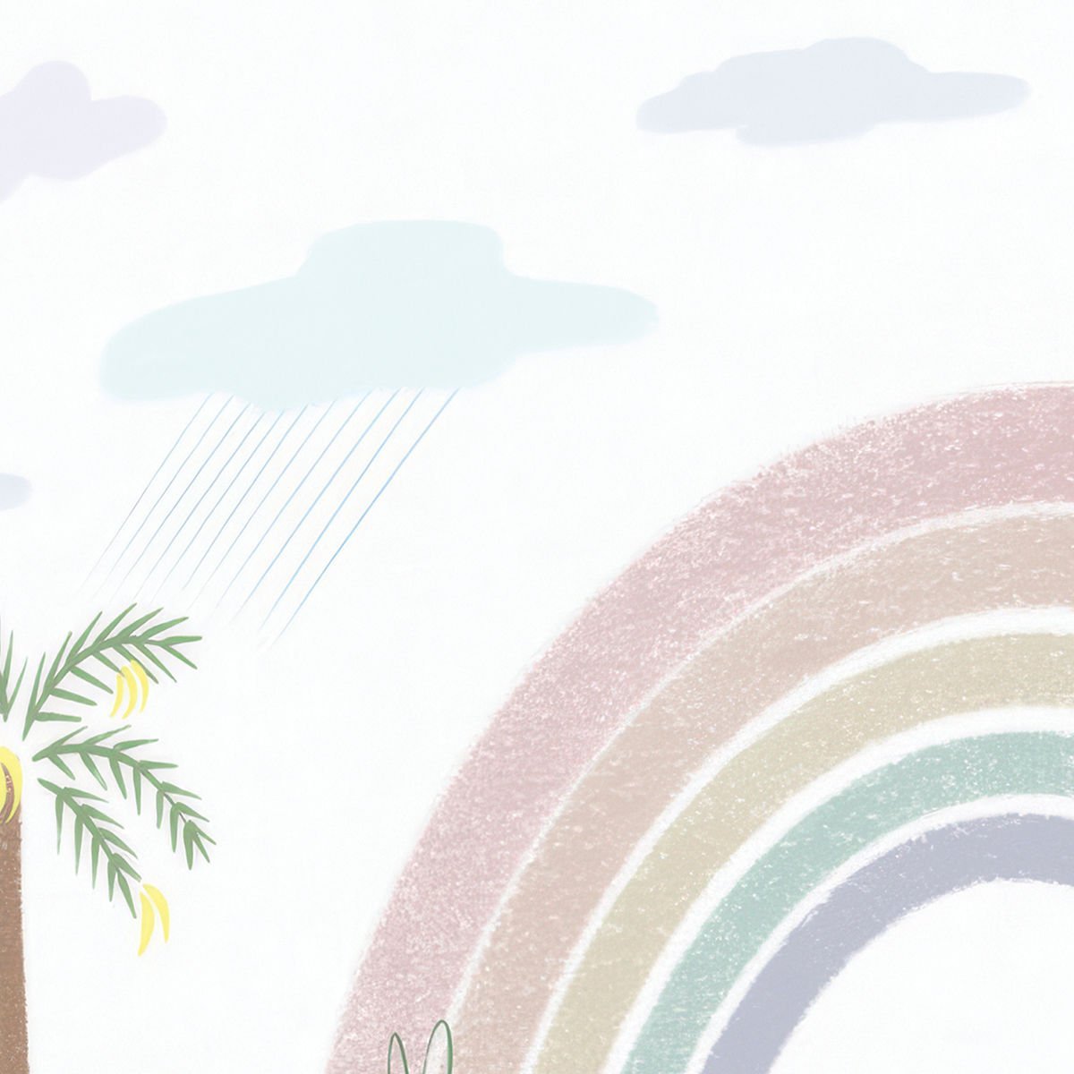 Gökkuşağı ve Bulutlar Duvar Kağıdı