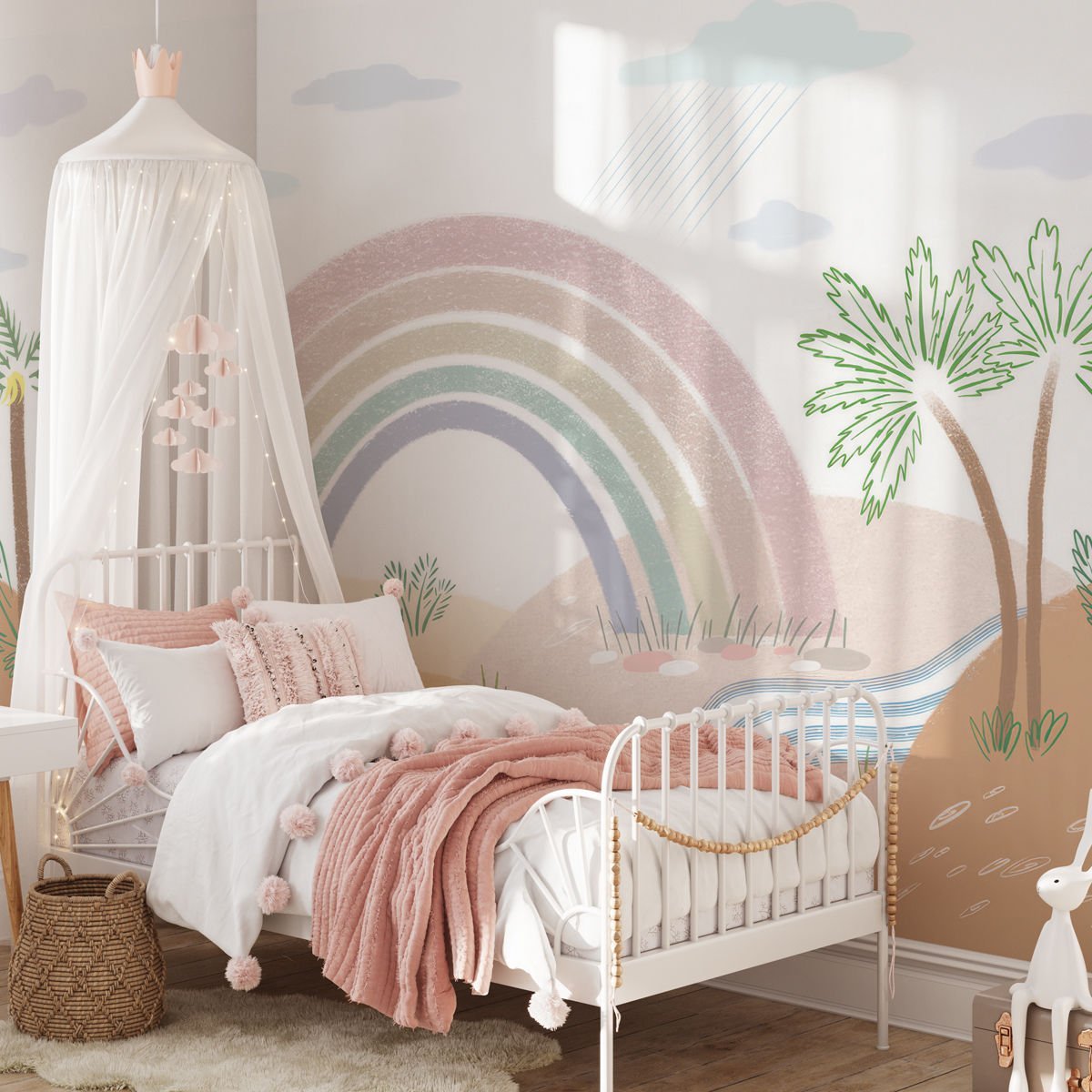 Gökkuşağı ve Bulutlar Duvar Kağıdı