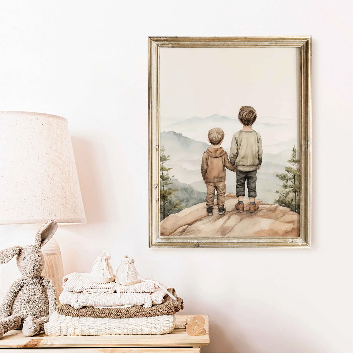 Abi Kardeş Dekor Tablo 30x42 cm (A3 Ebadı) - Askılı Tablo