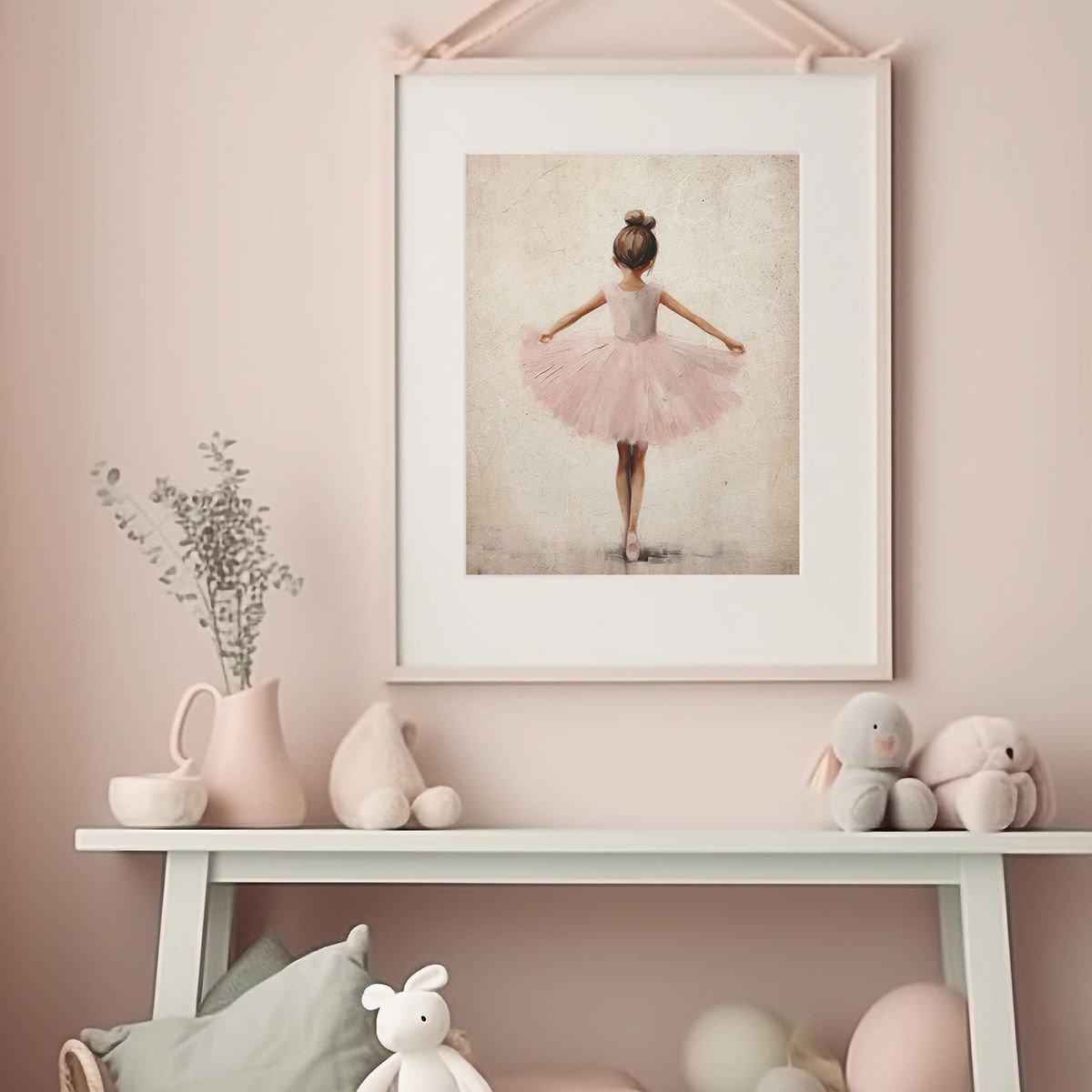 Balerin Dekor Tablo 30x42 cm (A3 Ebadı) - Askısız Tablo