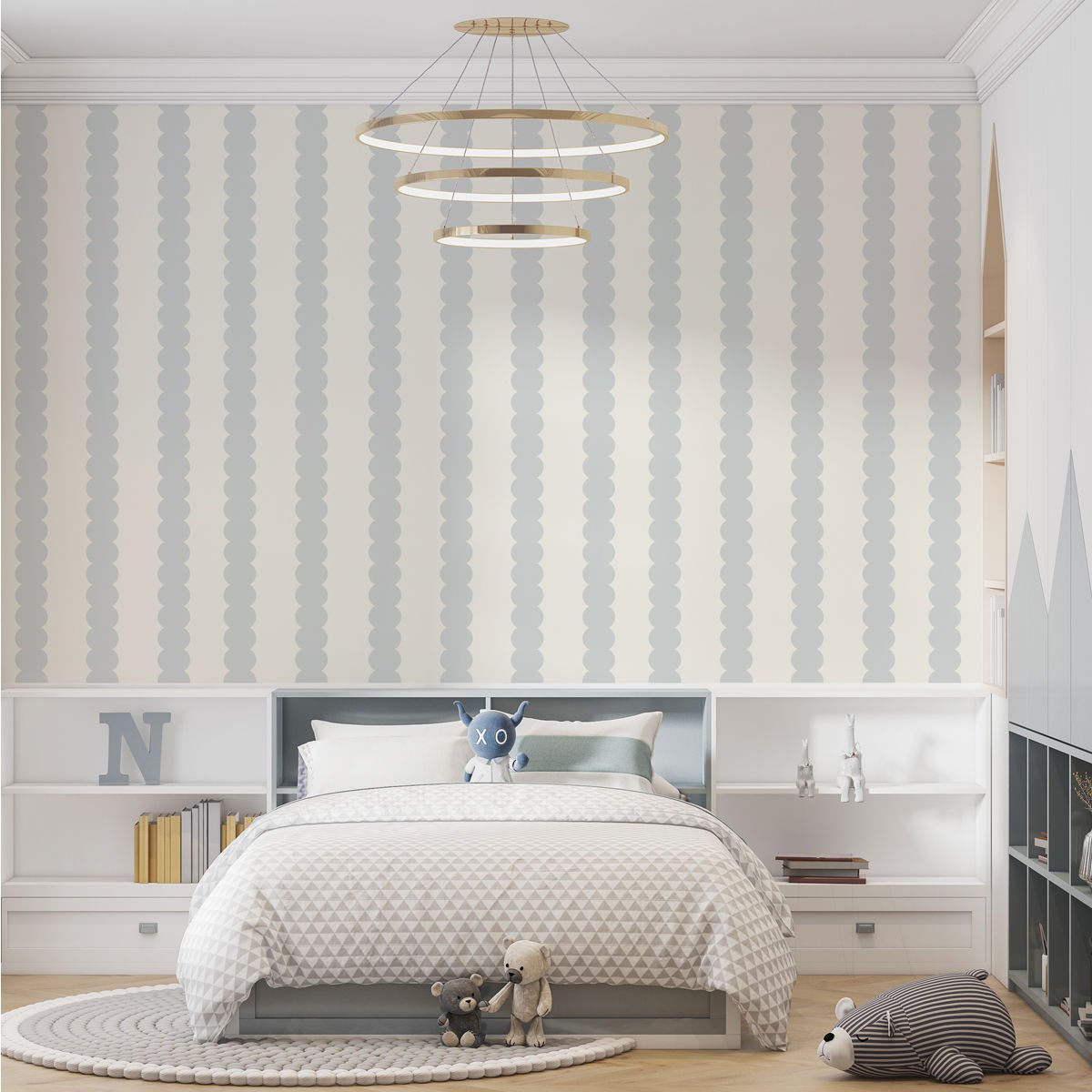 Bombeli Çizgiler Duvar Kağıdı