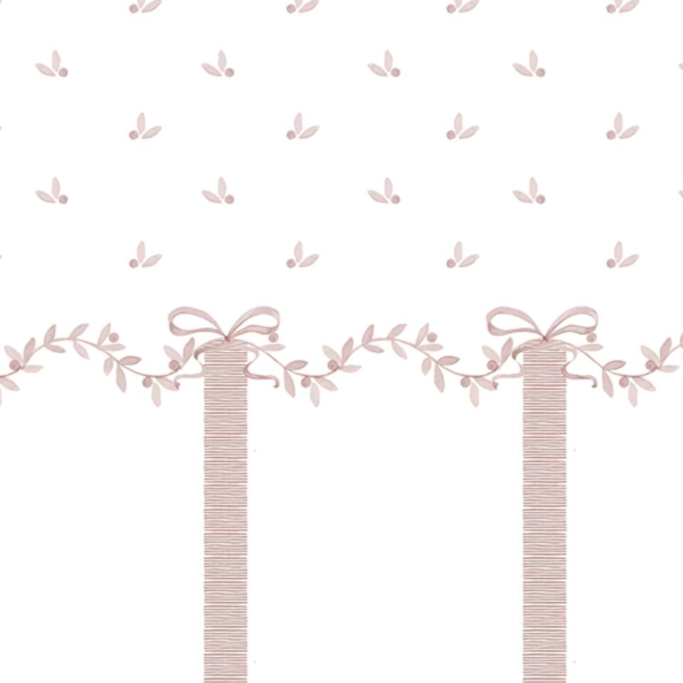 Çiçekler ve Çizgiler Duvar Kağıdı