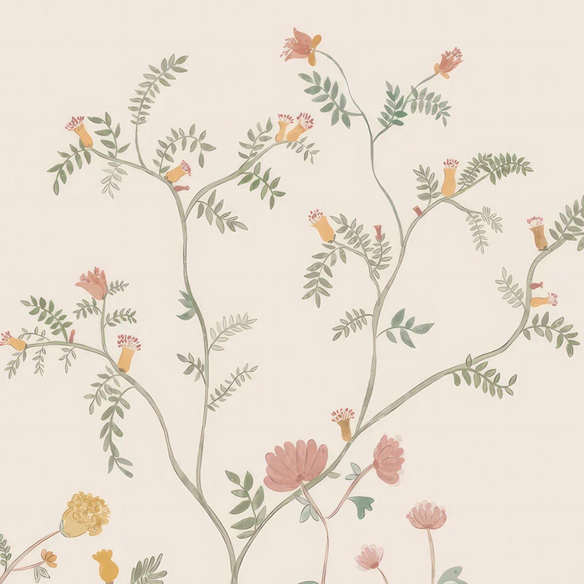 Pastel Ağaçlar Duvar Kağıdı