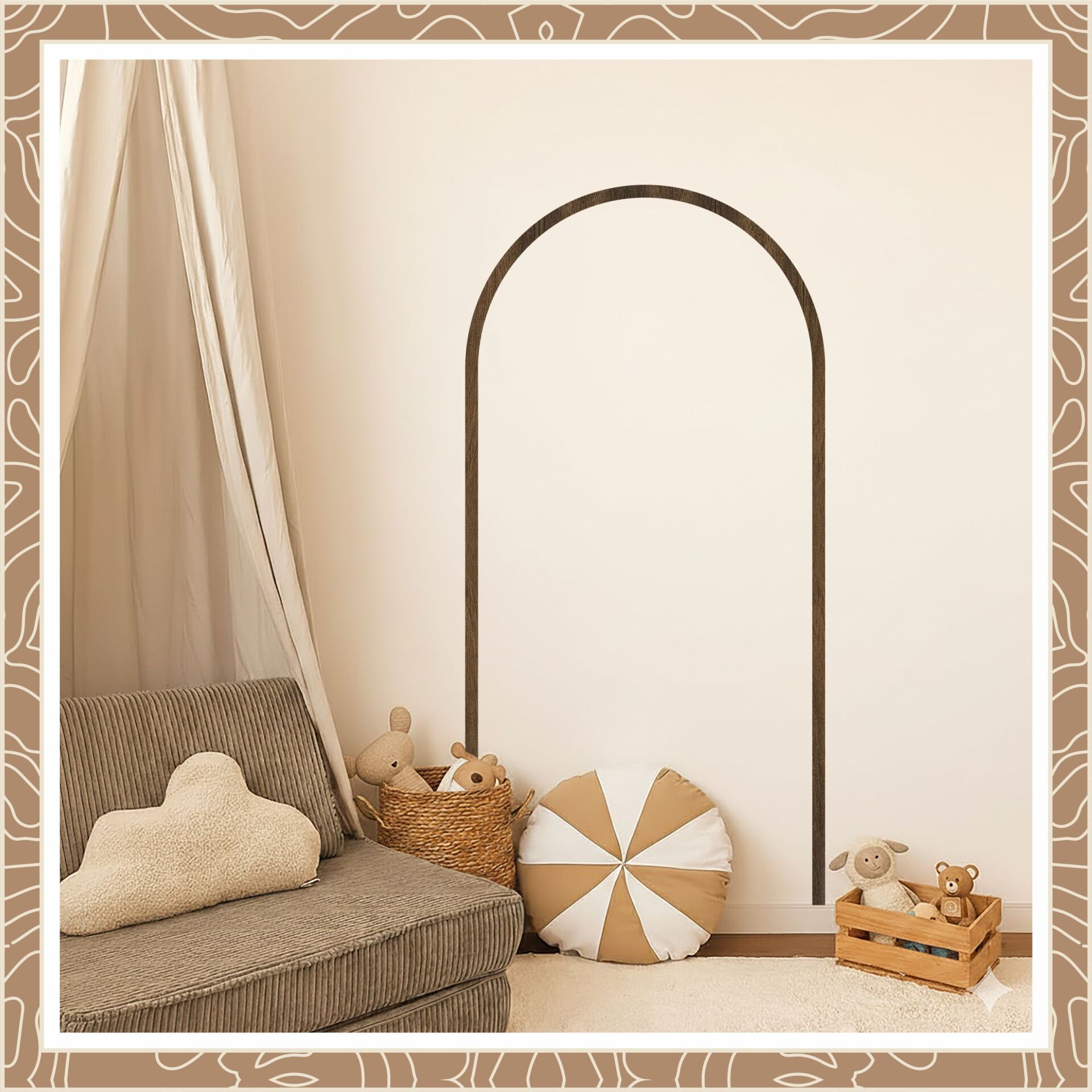 Arch Düz Ahşap Çıta