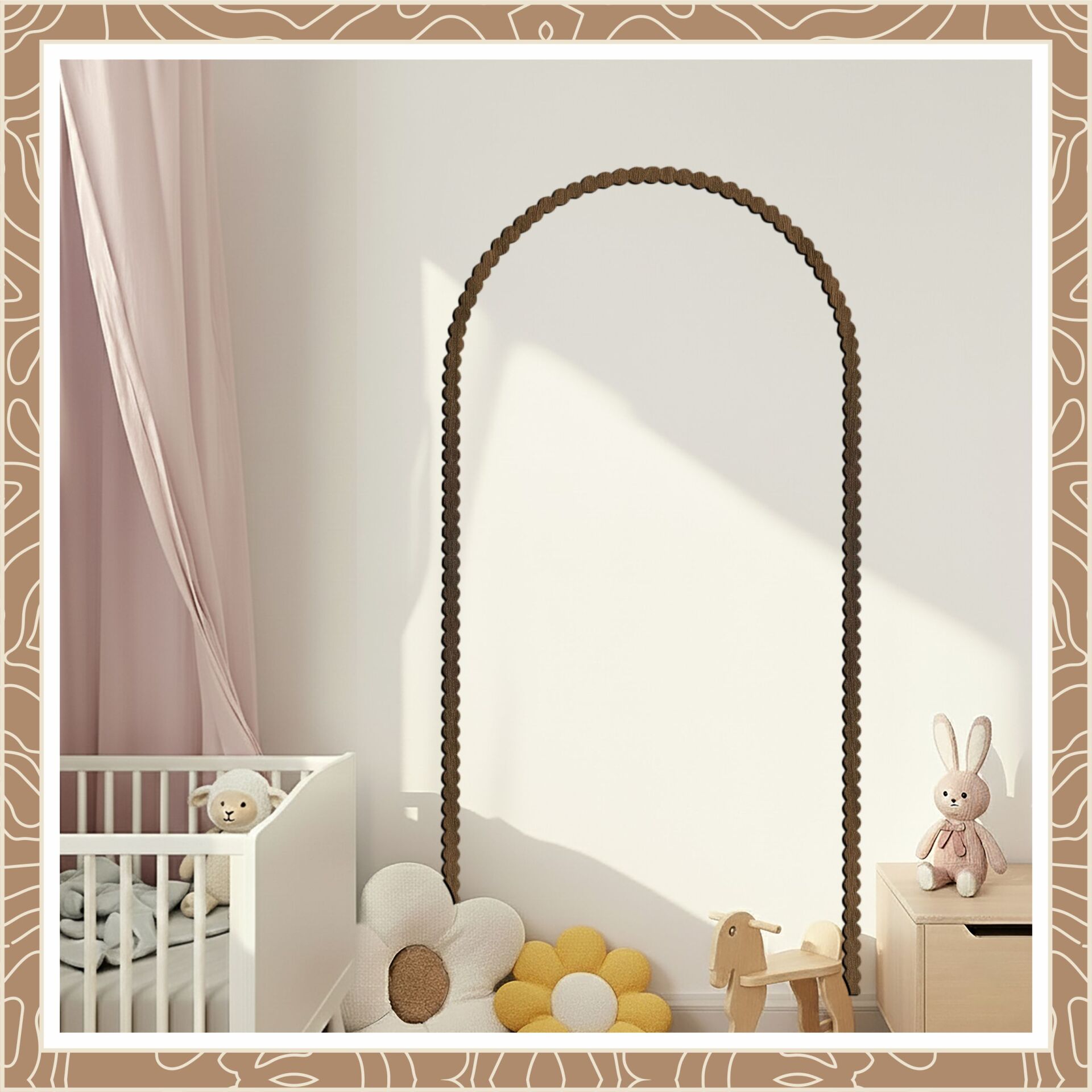 Arch Oval Ahşap Çıta