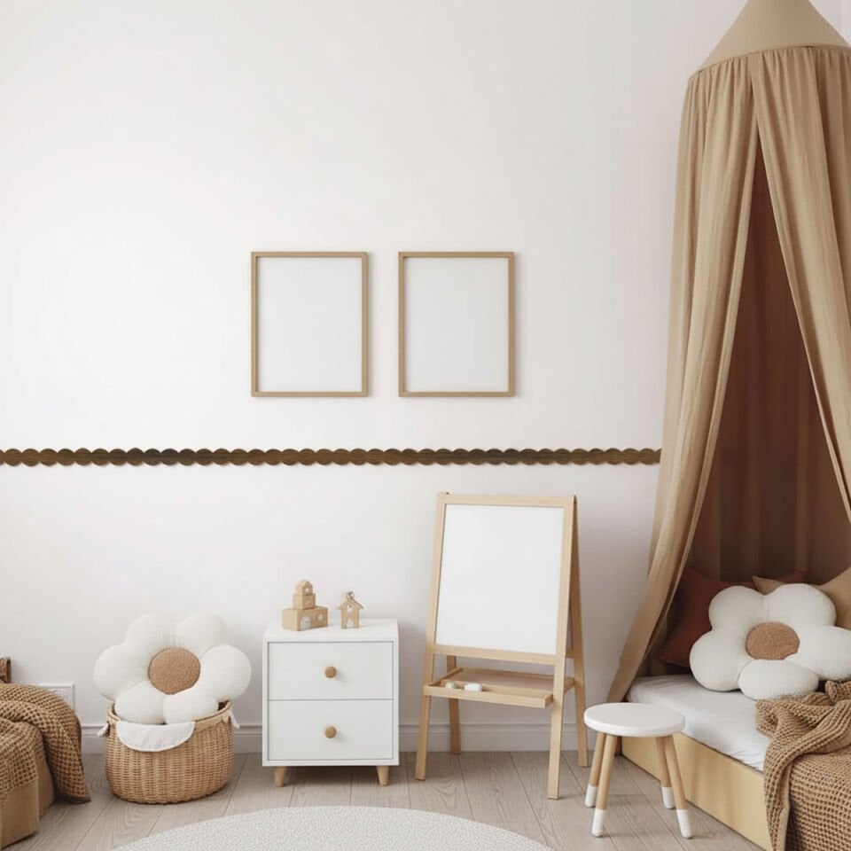 Sıralı Yuvarlak Ahşap Çıta