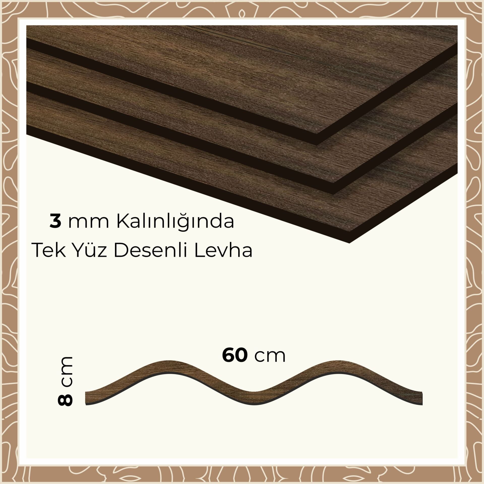 Dalgalı Ahşap Çıta 2