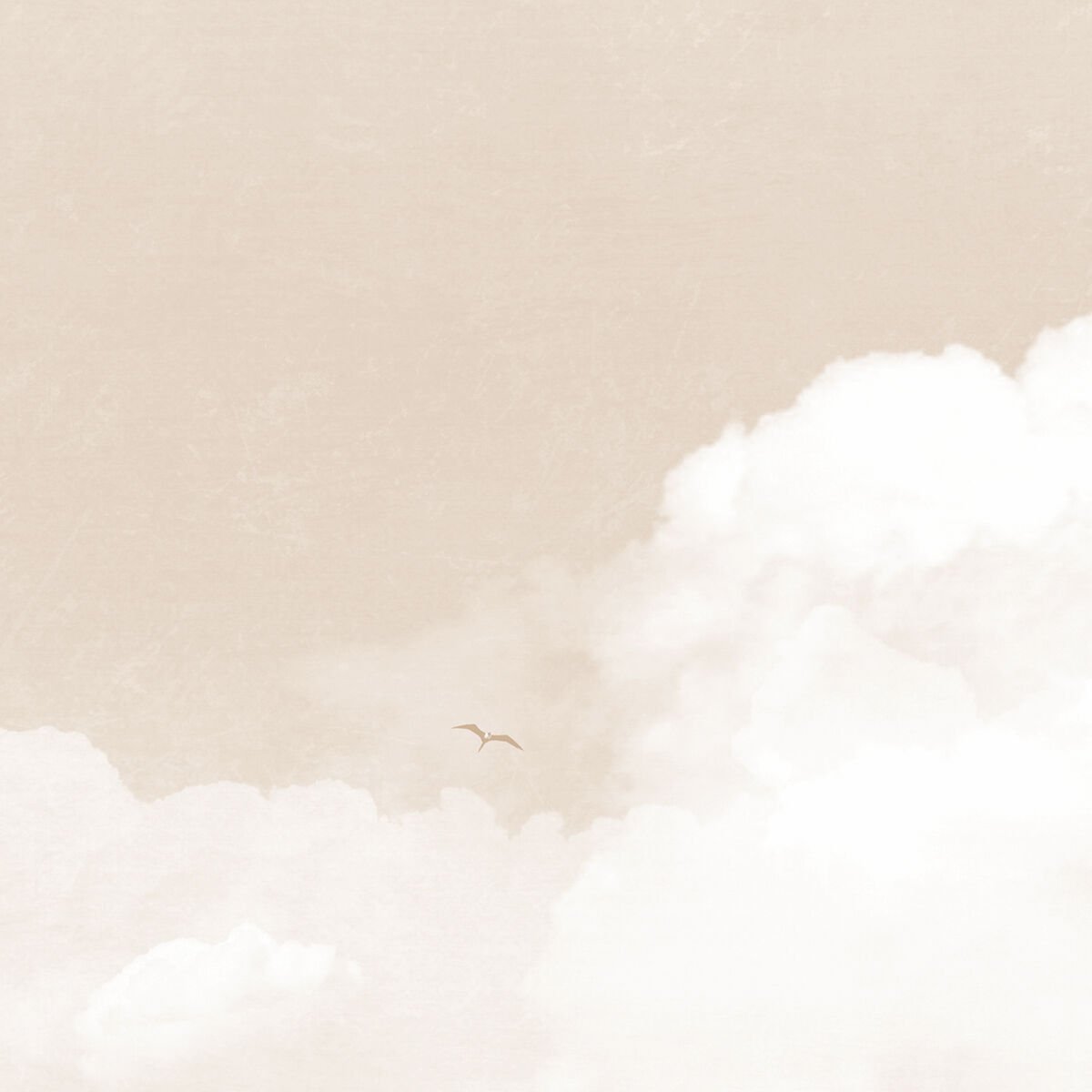 Bej Gökyüzü ve Bulutlar Duvar Kağıdı