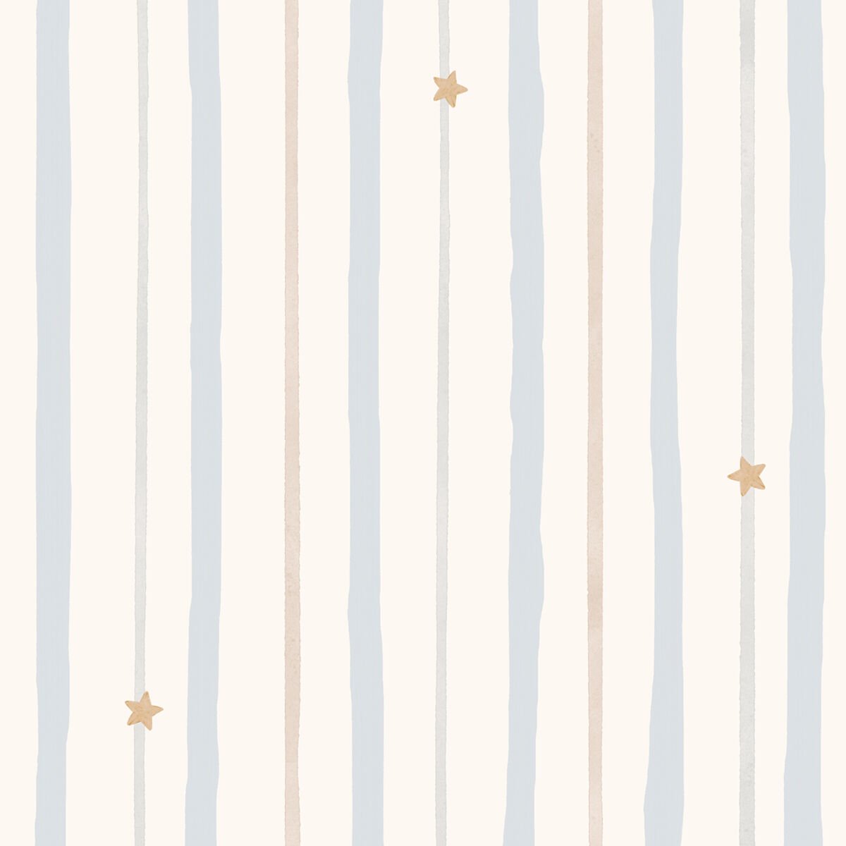 Sulu Boya Çizgiler ve Yıldızlar Duvar Kağıdı