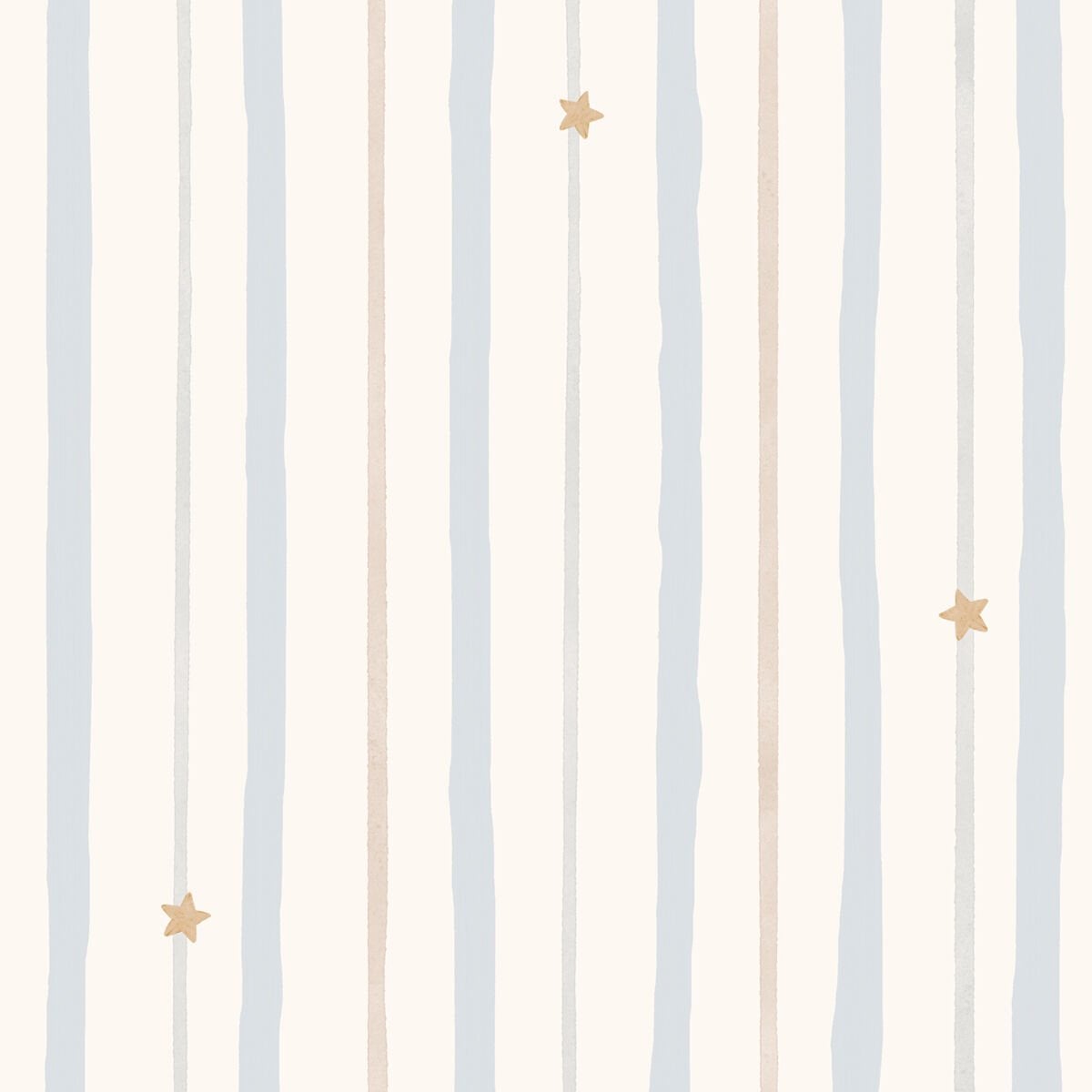 Sulu Boya Çizgiler ve Yıldızlar Duvar Kağıdı