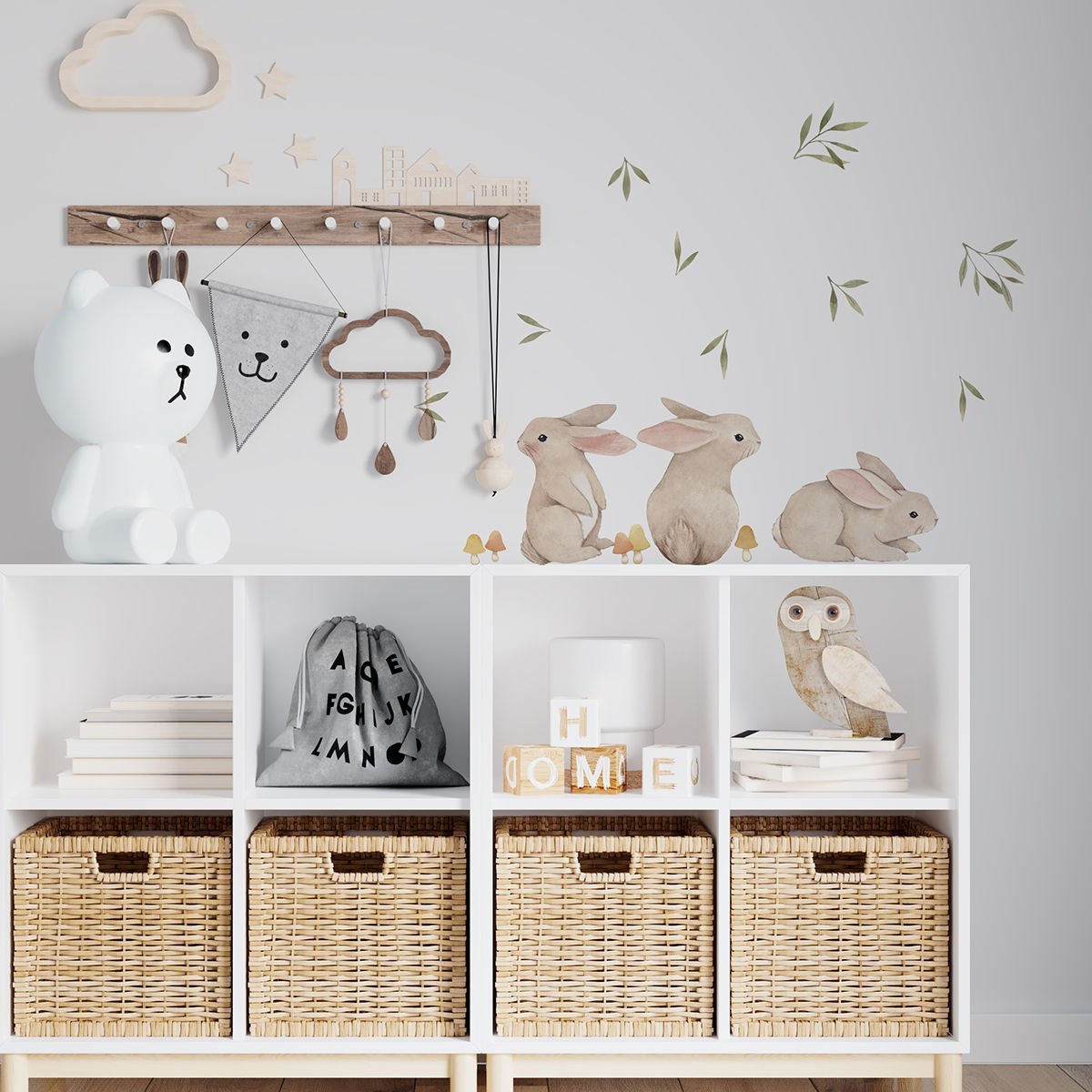 Sevimli Tavşanlar Sticker