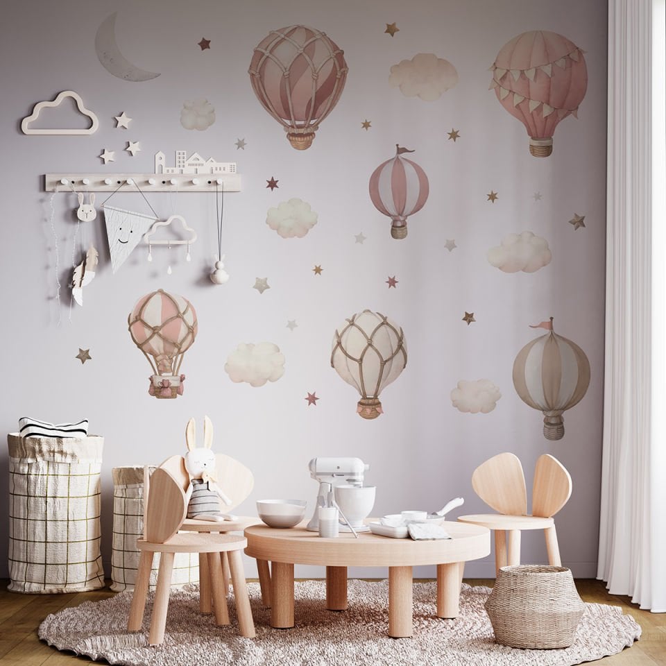 Pembe Balonlar Sticker