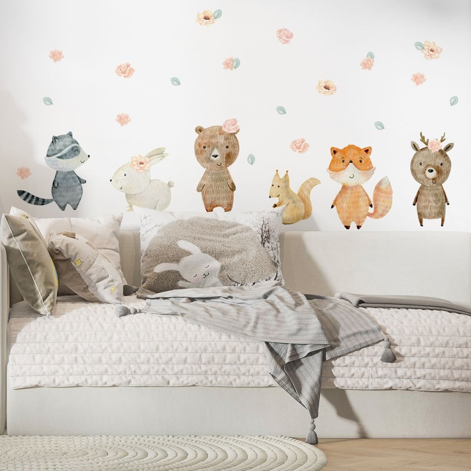 Çiçekli Dostlar Sticker