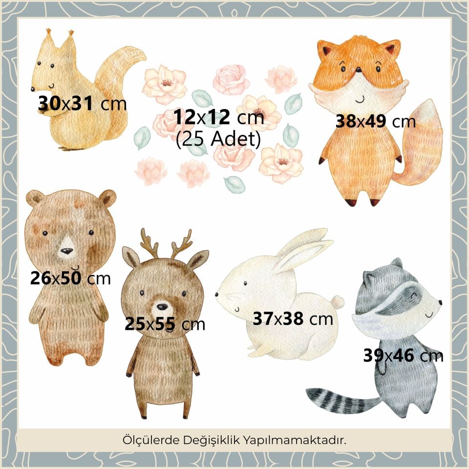 Çiçekli Dostlar Sticker