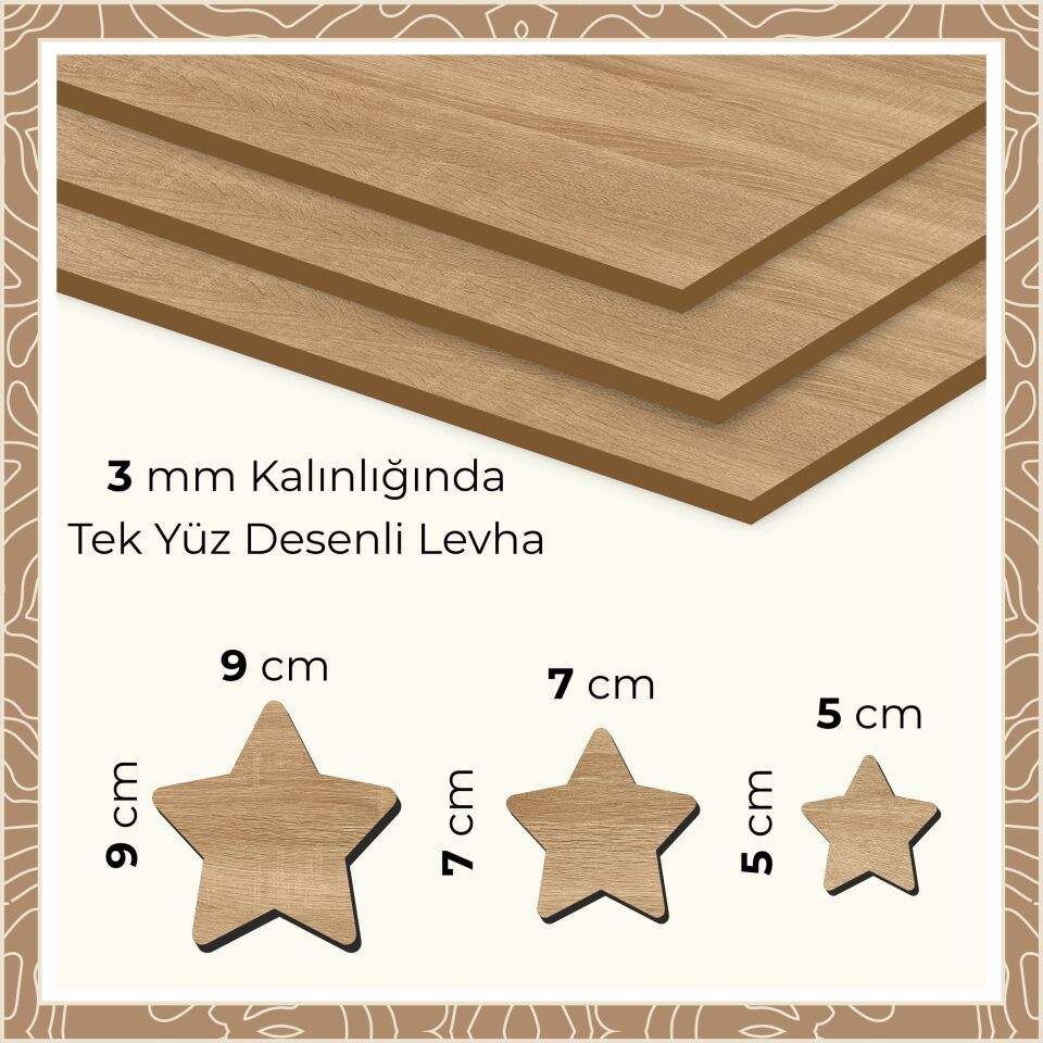 Ahşap Yıldızlar Açık