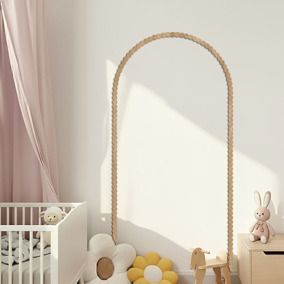 Arch Oval Ahşap Çıta Açık