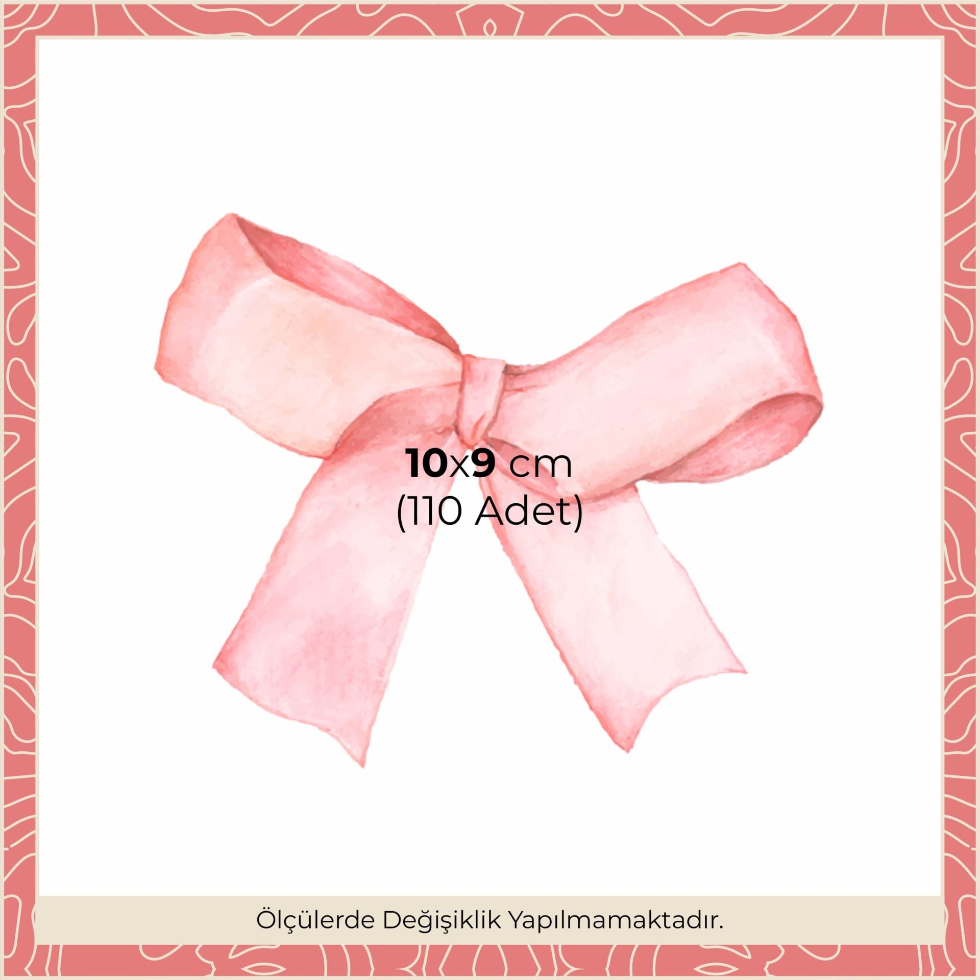 Sulu Boya Kurdeleler Sticker 1-Pembe