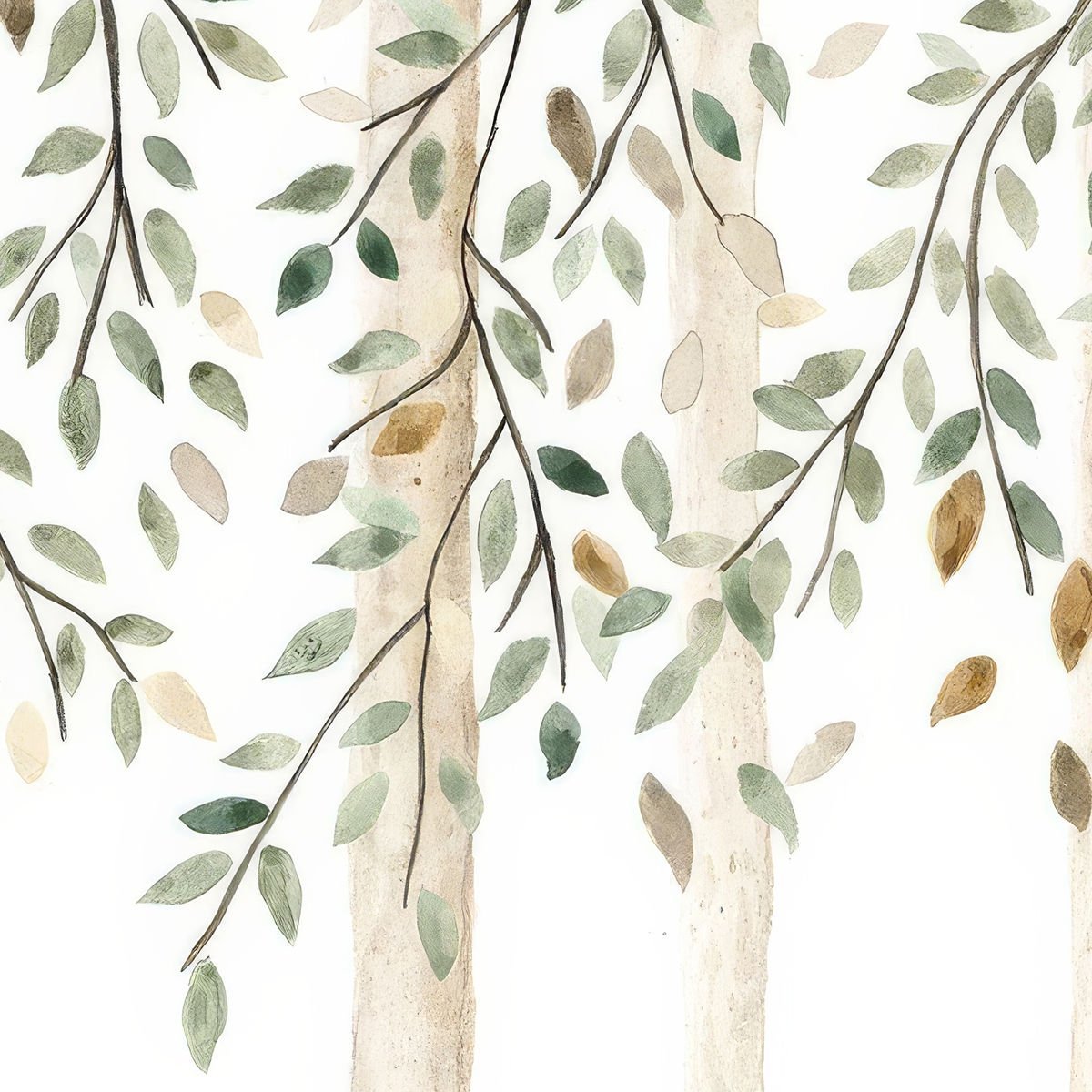 Uzun Uzun Ağaçlar Duvar Kağıdı