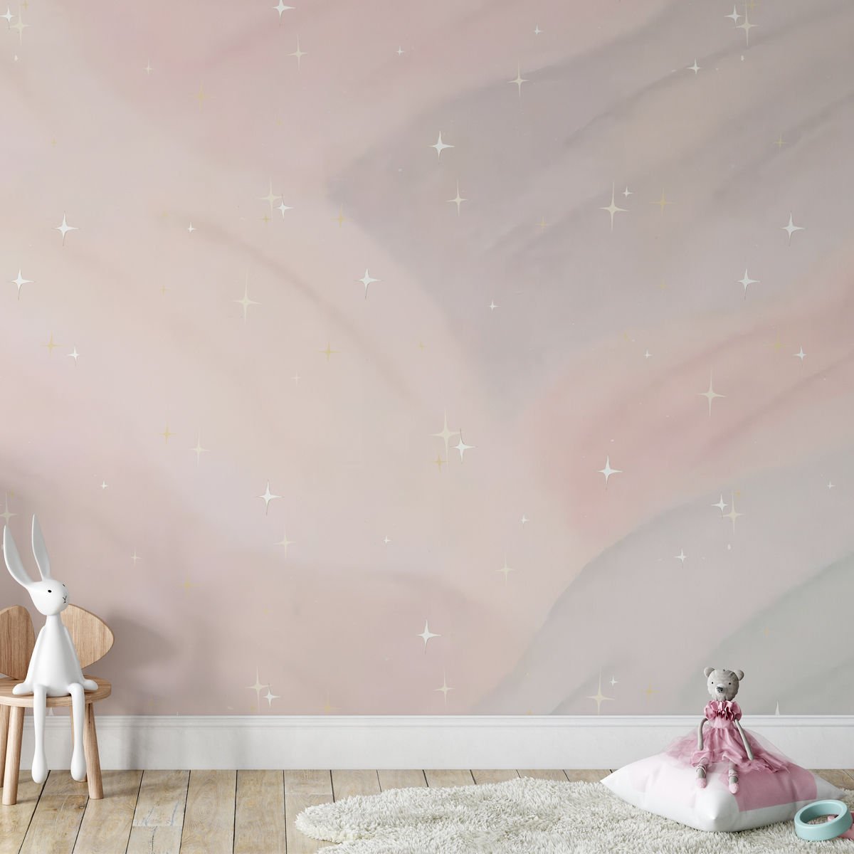 Pembe Geçişli Gökyüzü Duvar Kağıdı