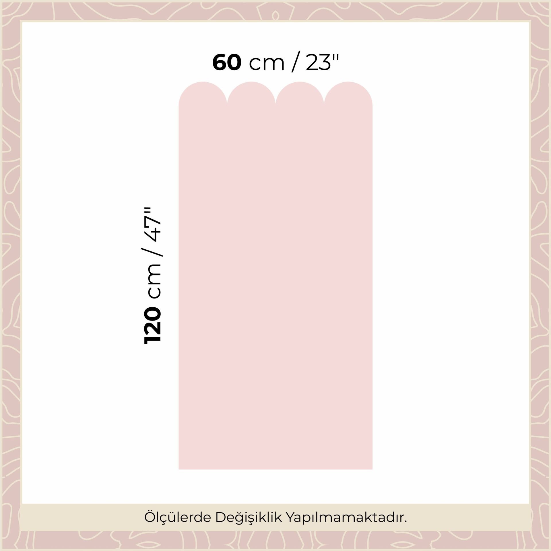 Peel & Stick Fırfırlı Panel Sticker Pembe