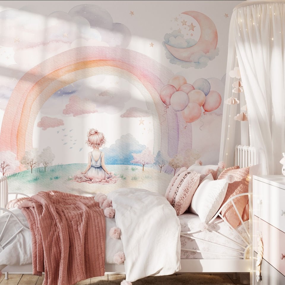 Masal Gökkuşağı Duvar Kağıdı