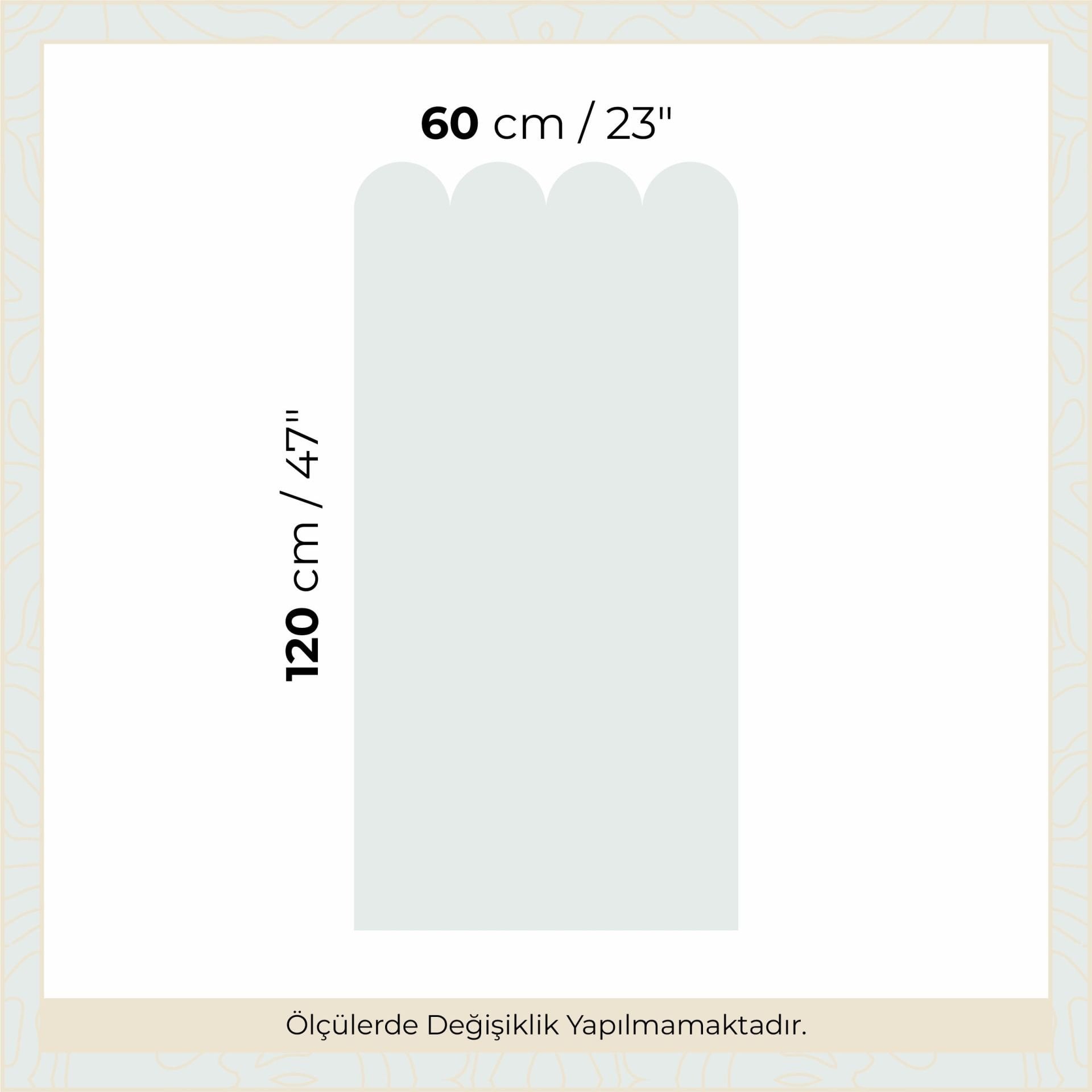 Peel & Stick Fırfırlı Panel Sticker Su Yeşili