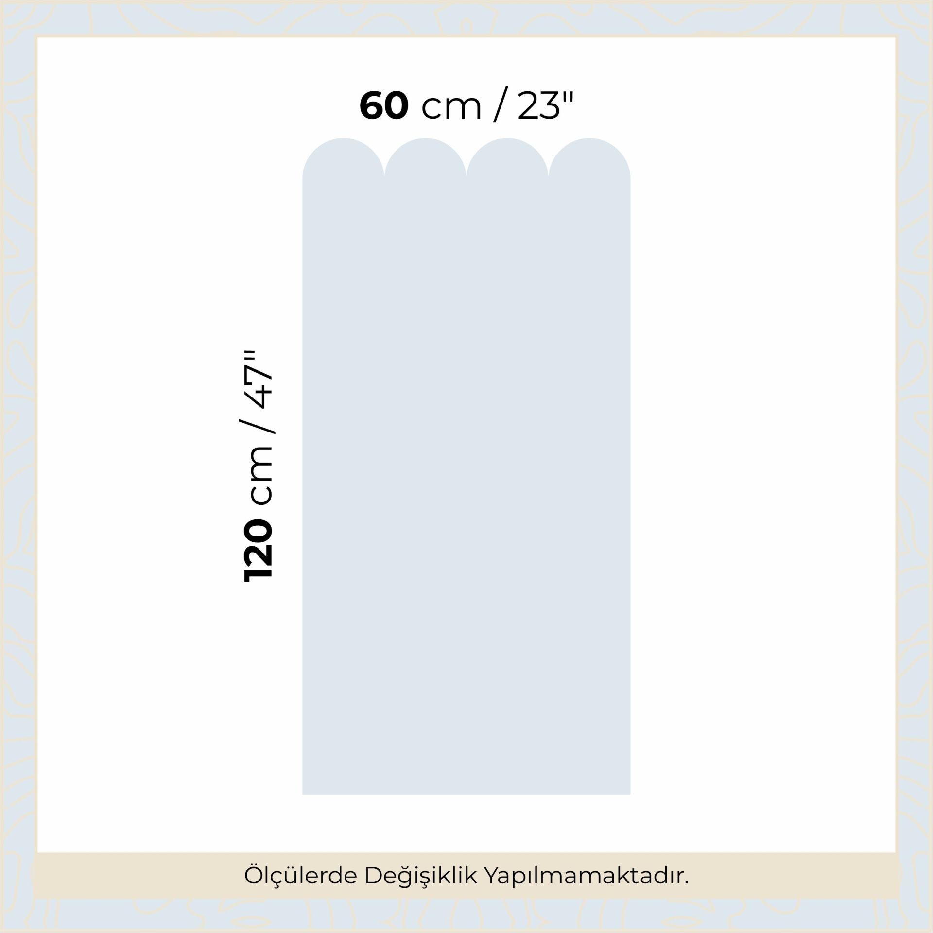 Peel & Stick Fırfırlı Panel Sticker Gökyüzü Mavi