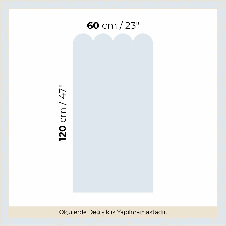 Peel & Stick Fırfırlı Panel Sticker Gökyüzü Mavi