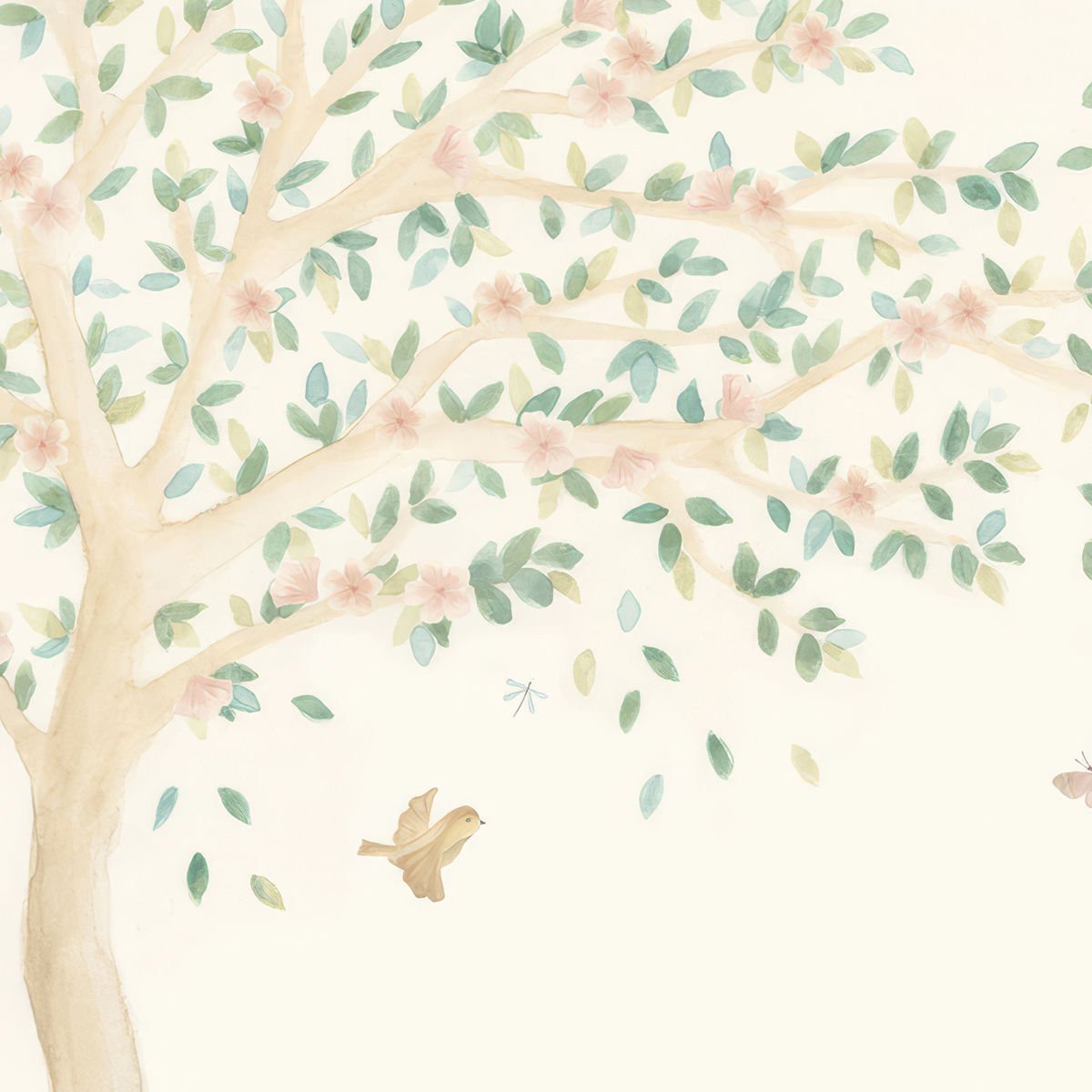 Ağaç Dalları ve Kelebekler Duvar Kağıdı