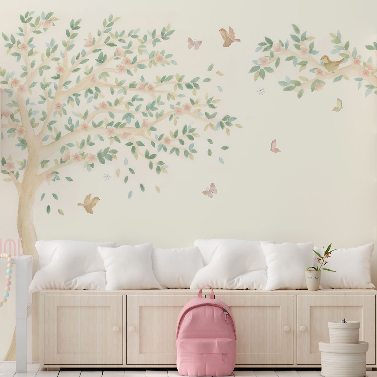 Ağaç Dalları ve Kelebekler Duvar Kağıdı