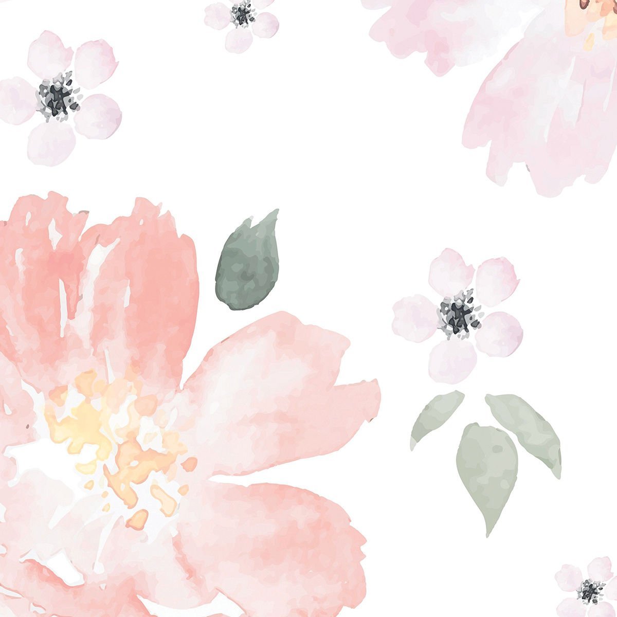 Mini Pembe Çiçekler Duvar Kağıdı