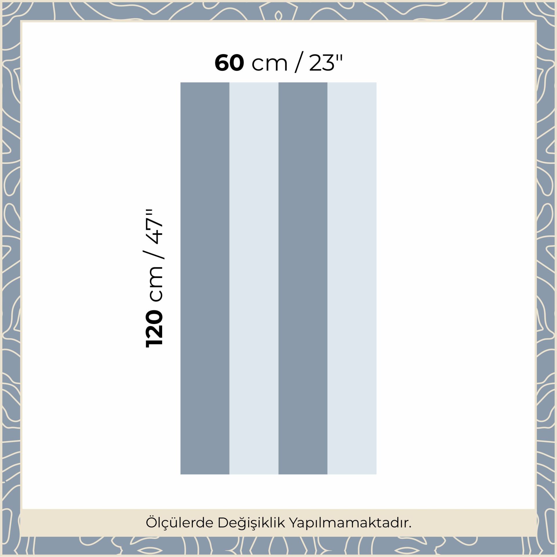 Peel & Stick İki Renk Düz Panel Sticker Gece Mavi - Gökyüzü Mavisi