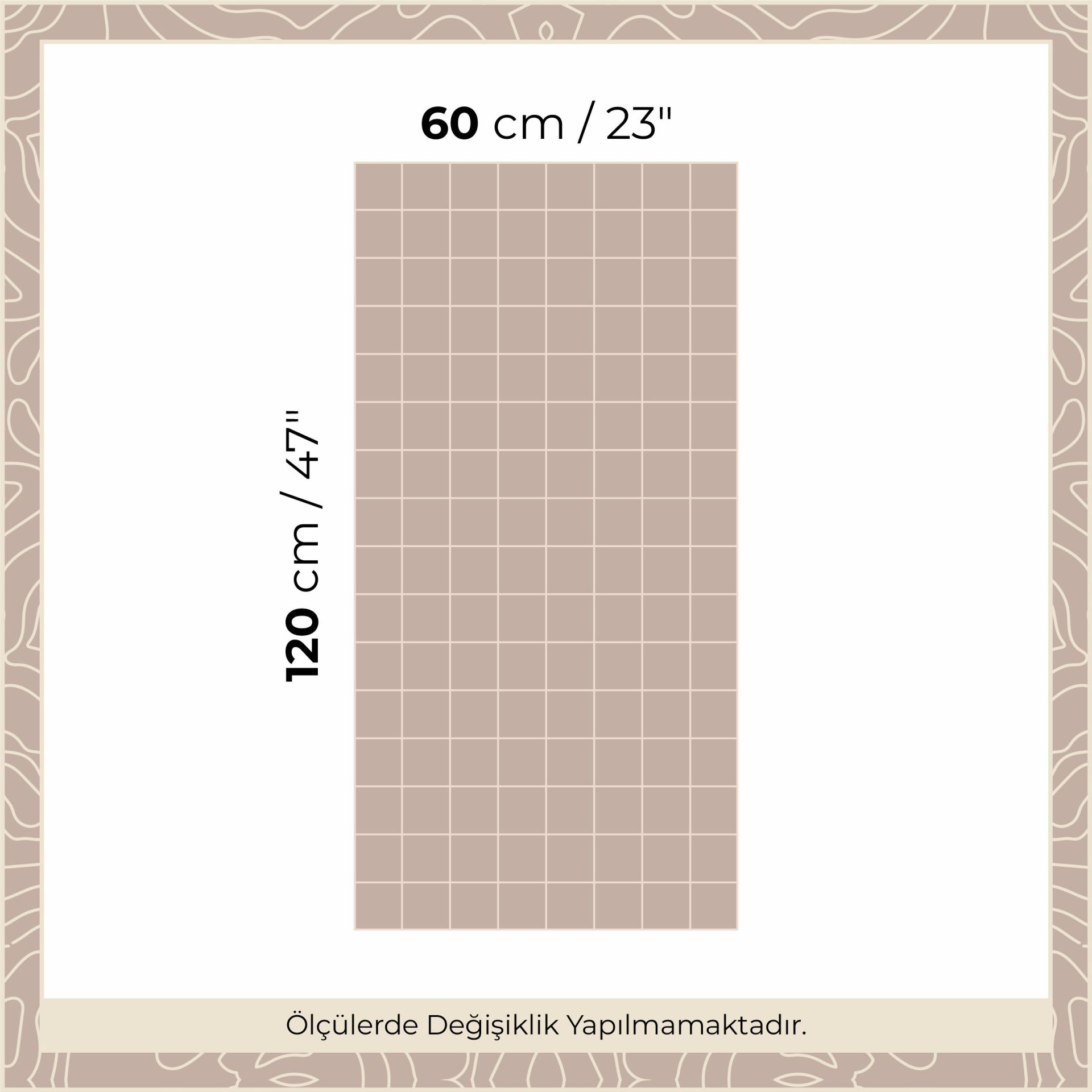 Peel & Stick Izgara Panel Sticker Vizon Kahve - Kahverengi