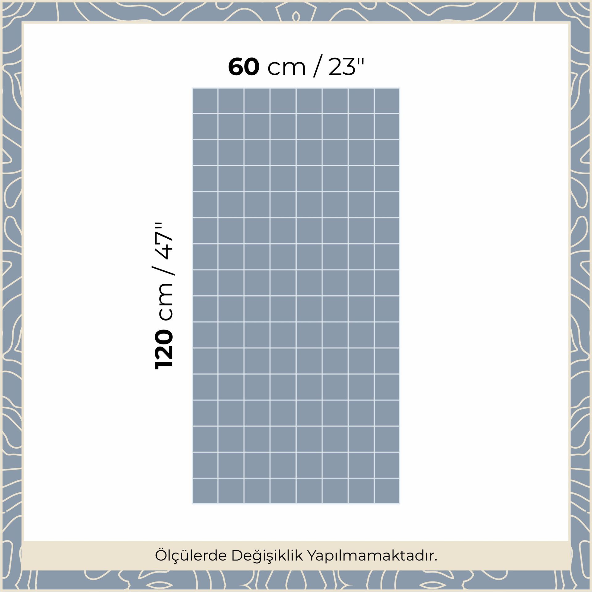 Peel & Stick Izgara Panel Sticker Gece Mavi - Gökyüzü Mavisi