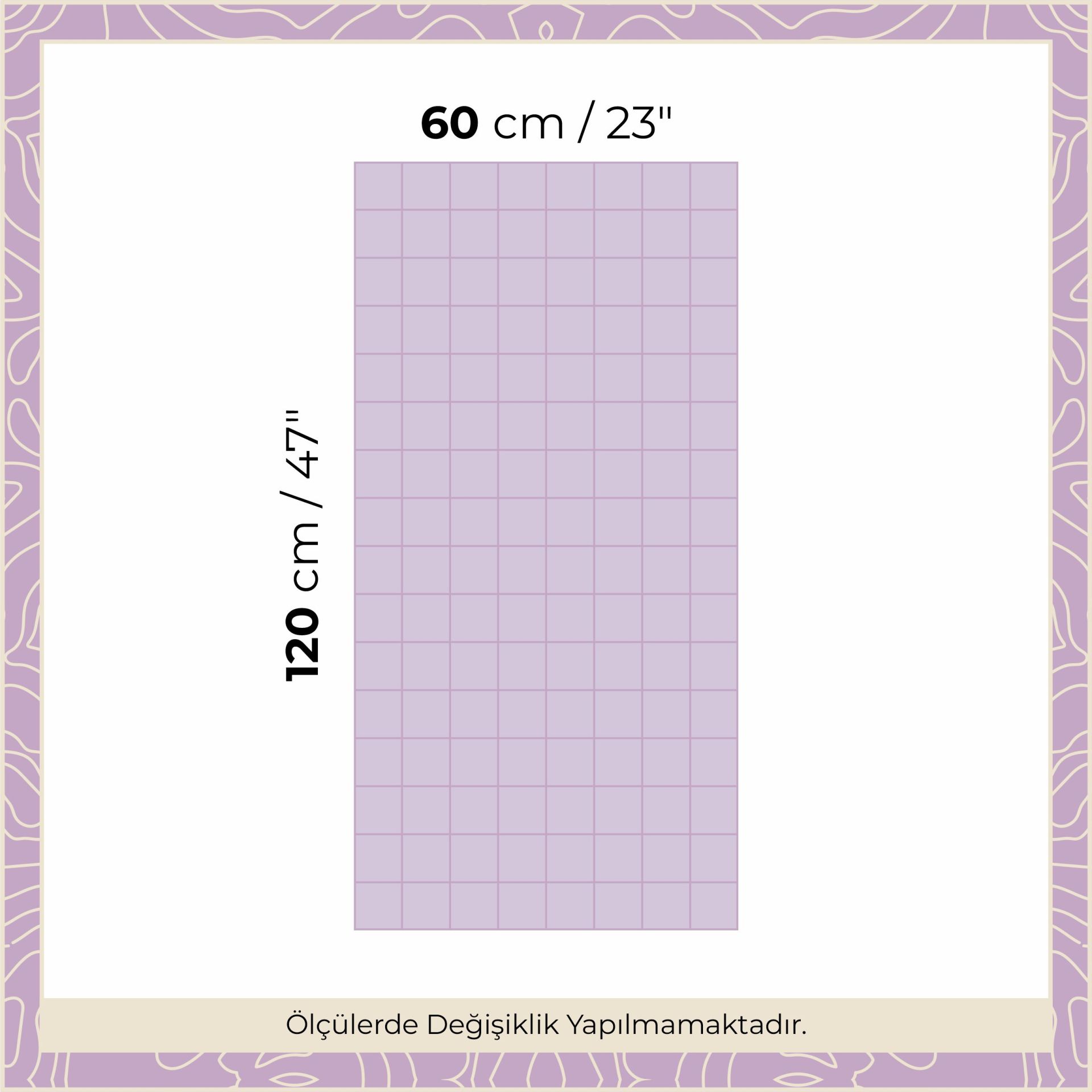 Peel & Stick Izgara Panel Sticker Mor - Lila