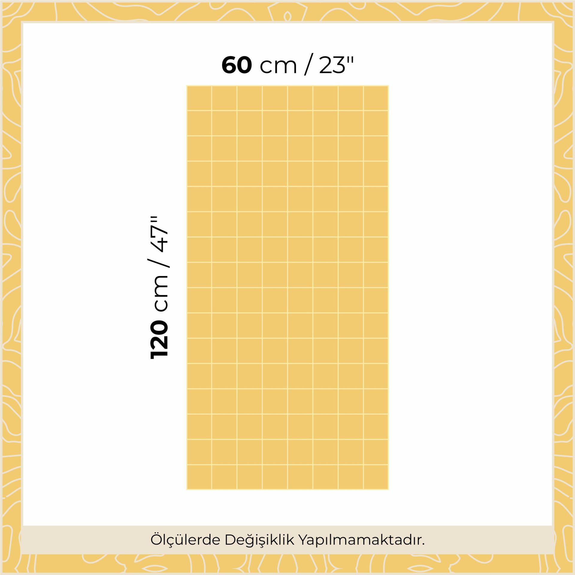 Peel & Stick Izgara Panel Sticker Koyu Sarı - Açık Sarı