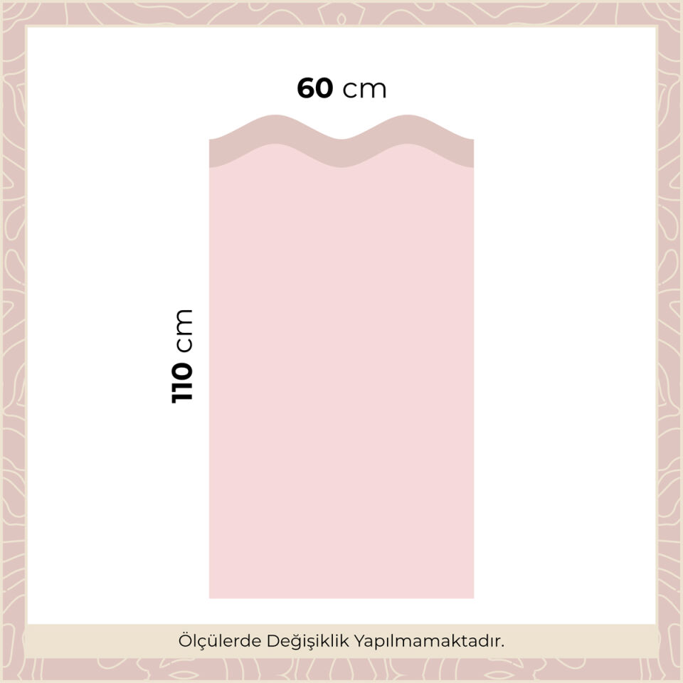 Dalgalı Panel Sticker Gül Kurusu - Pembe