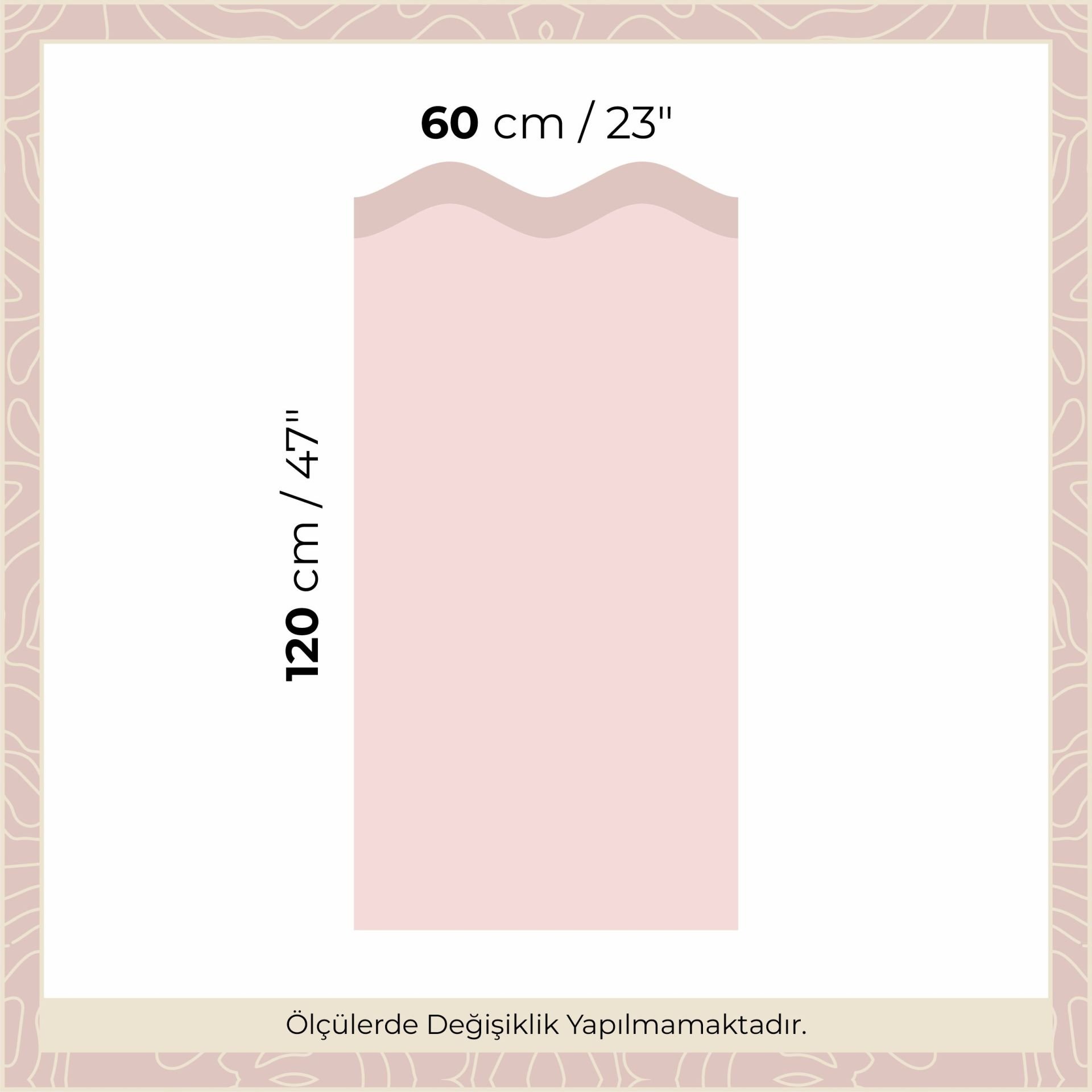 Peel & Stick Dalgalı Panel Sticker Gül Kurusu - Pembe