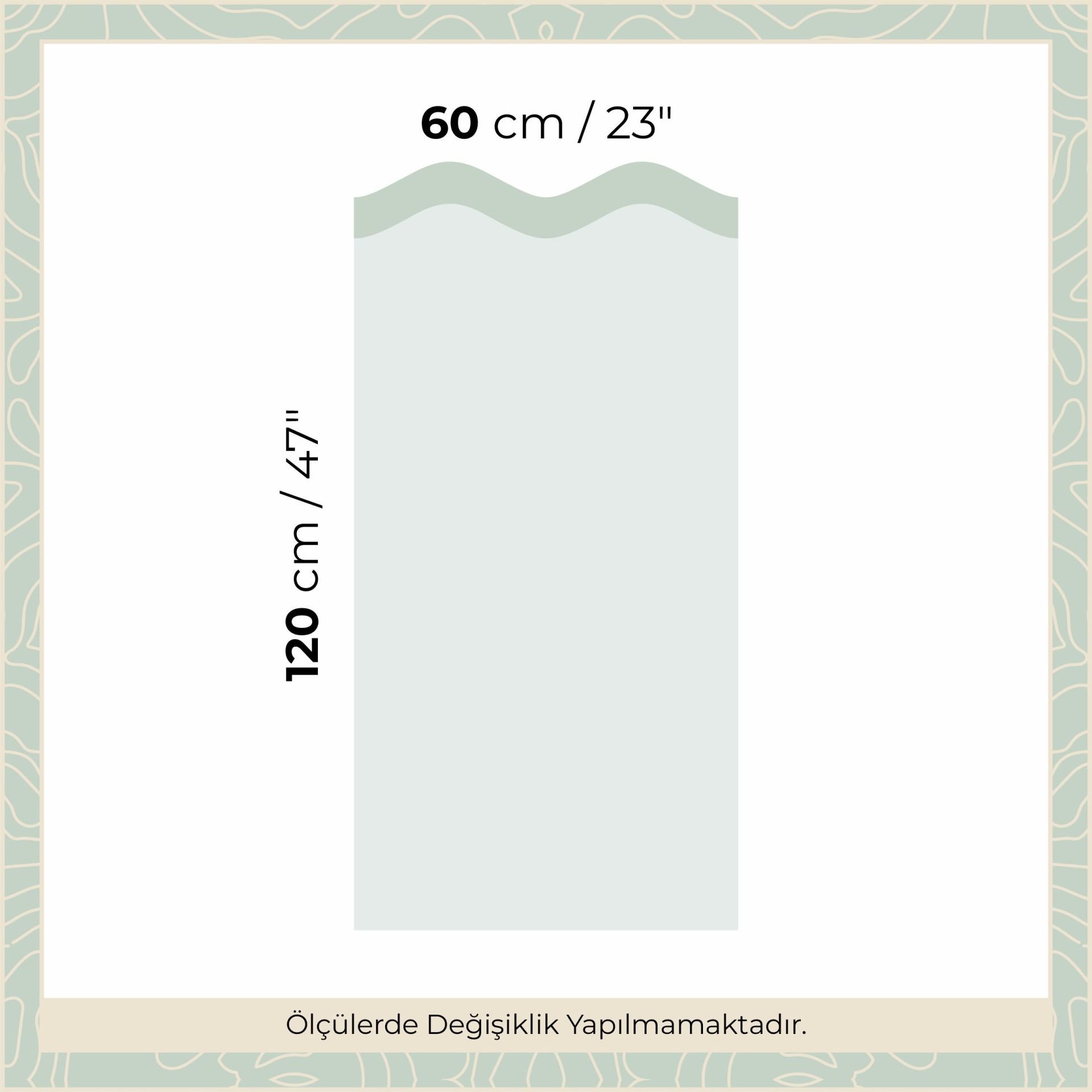 Peel & Stick Dalgalı Panel Sticker Yeşil - Su Yeşili